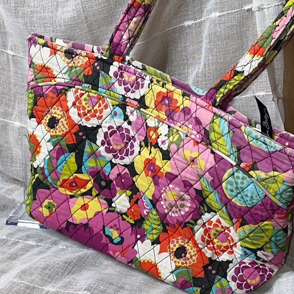 Vera Bradley Va Va Bloom Pattern Iconic Grand Tote Floral Designer Travel GUC - Picture 6 of 15